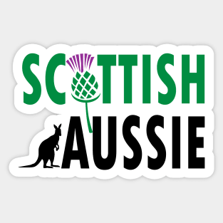 Scottish Aussie (for light backgrounds) Sticker